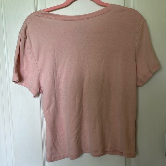 🆕 Peanuts Snoopy and Belle Short Sleeve Tee with Paris Logo Pink Junior Size XL - Picture 3 of 5